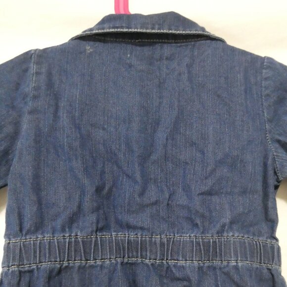 OLD NAVY | 18-24 months | Blue Button-Up Short Sleeve Denim Dress - Picture 12 of 15